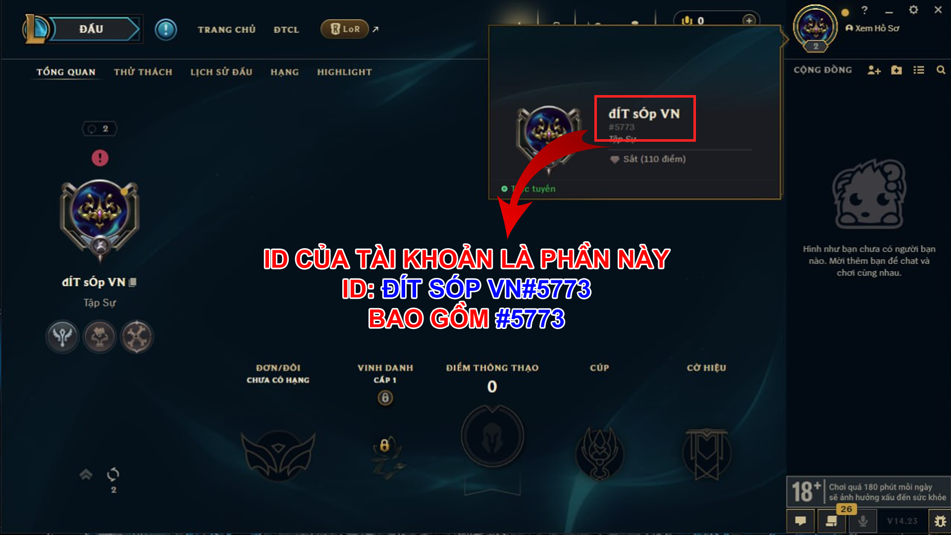 Hướng dẫn lấy UID Liên Minh Huyền Thoại